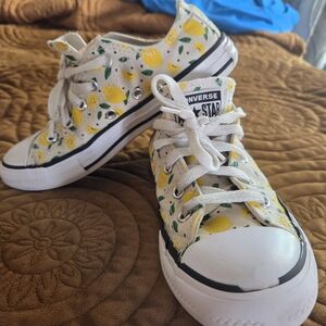 Converse Kids Lemon Print Sneakers - White